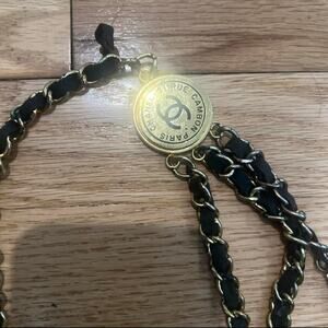 Vintage chanel logo belt please